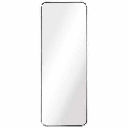 EMPIRE ART DIRECT Ultra Brushed Silver Stainless Steel rectangular Wall Mirror PSM-30703-1848